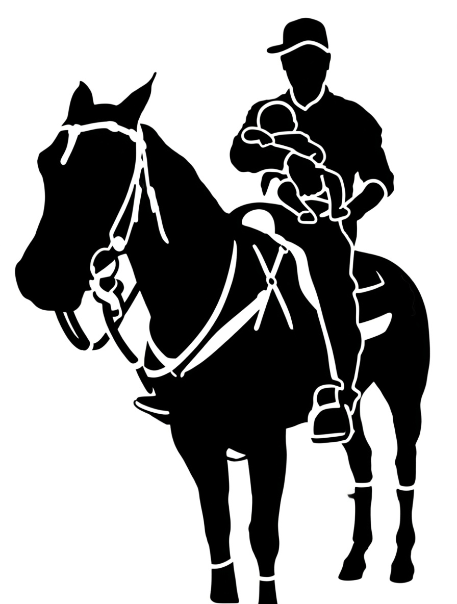 Man with Baby on Horse free 3D printable STL