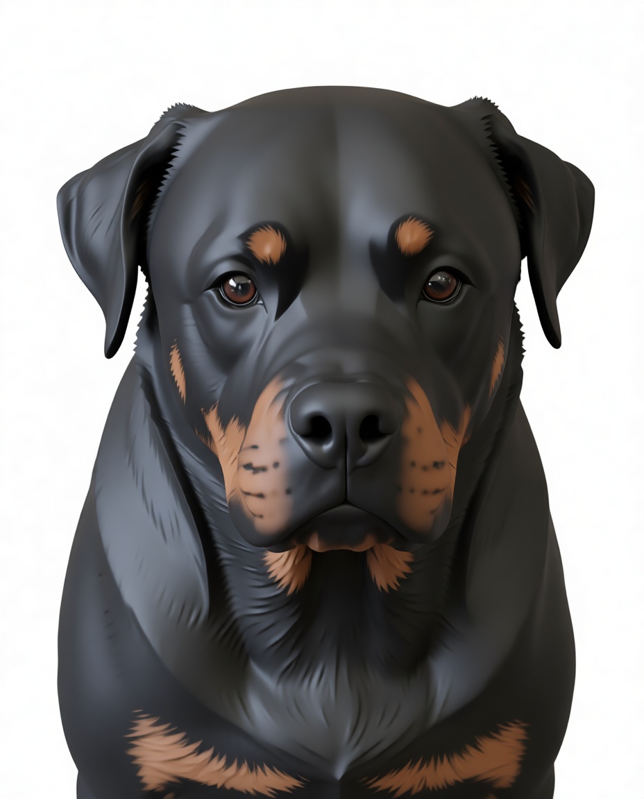 Rottweiler Dog Bust free 3D printable STL
