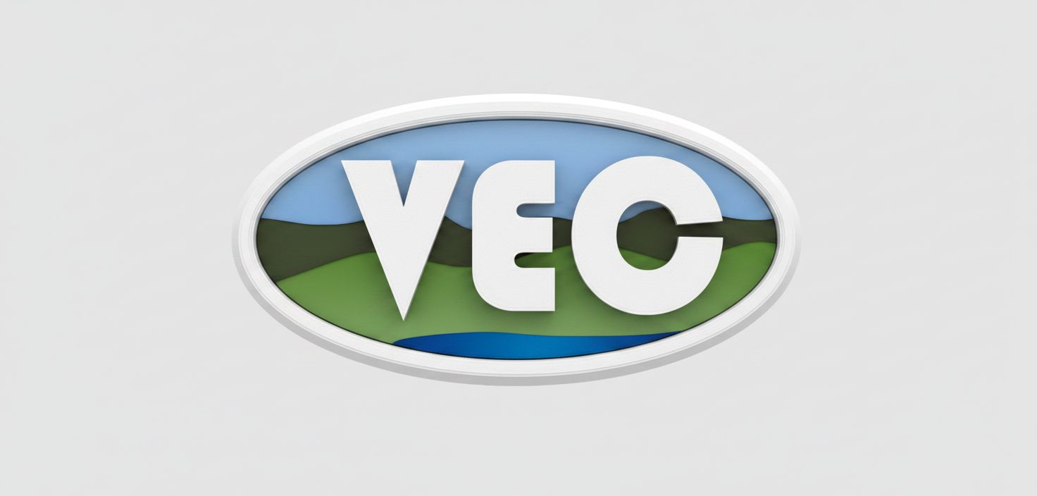 VEC Logo Emblem free 3D printable STL