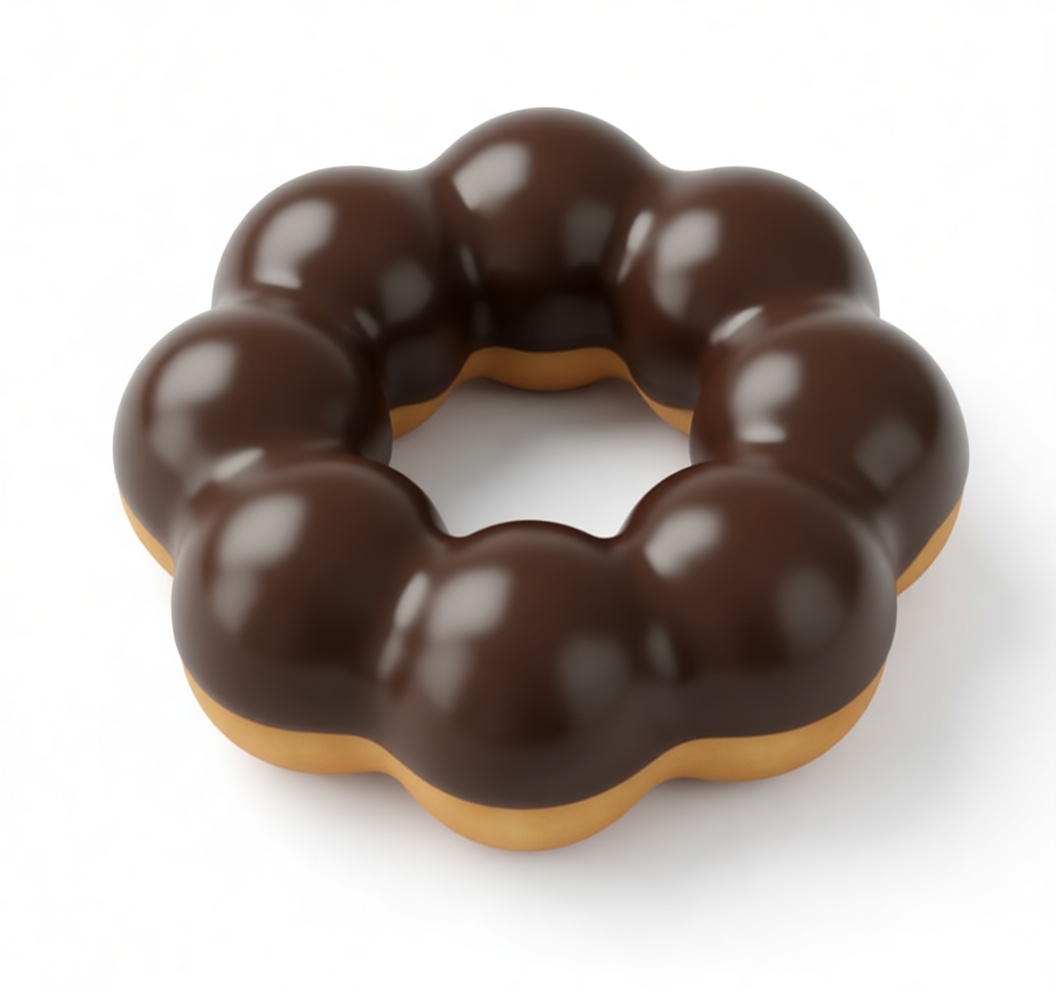 Pon de Ring Donut Model free 3D printable STL