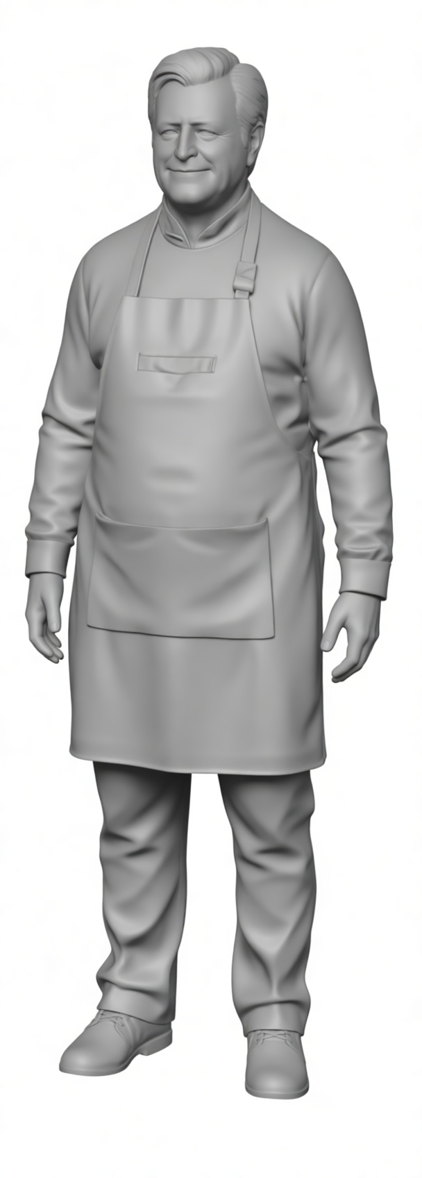 Smiling Chef Figurine free 3D printable STL