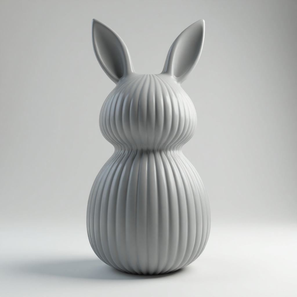 Bunny Vase Sculpture free 3D printable STL