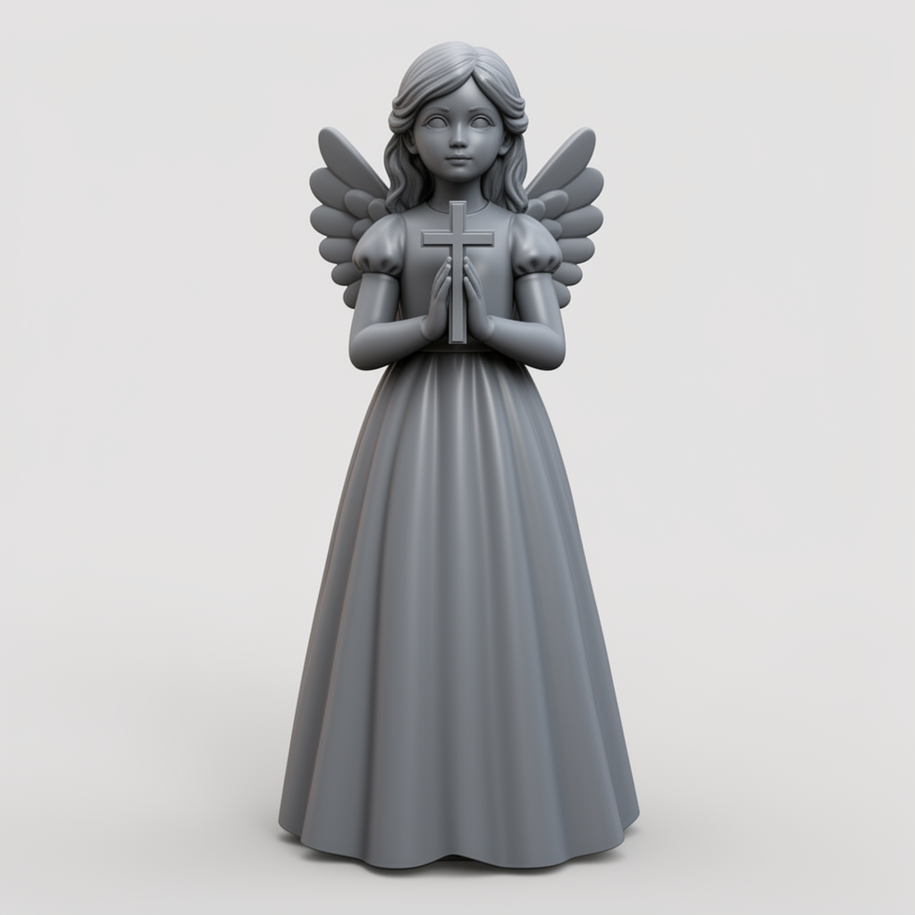 First Communion Girl Figurine free 3D printable STL