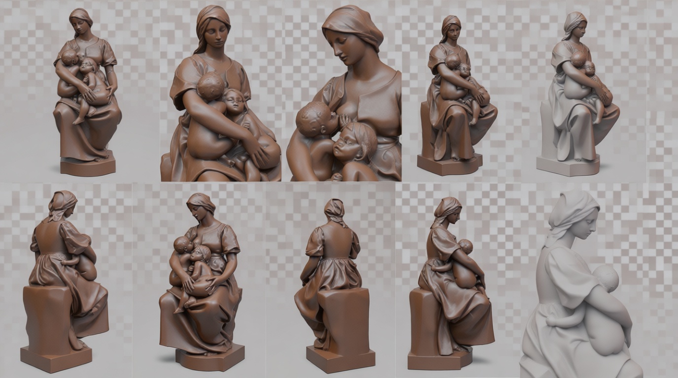 Madonna and Child Statue free 3D printable STL