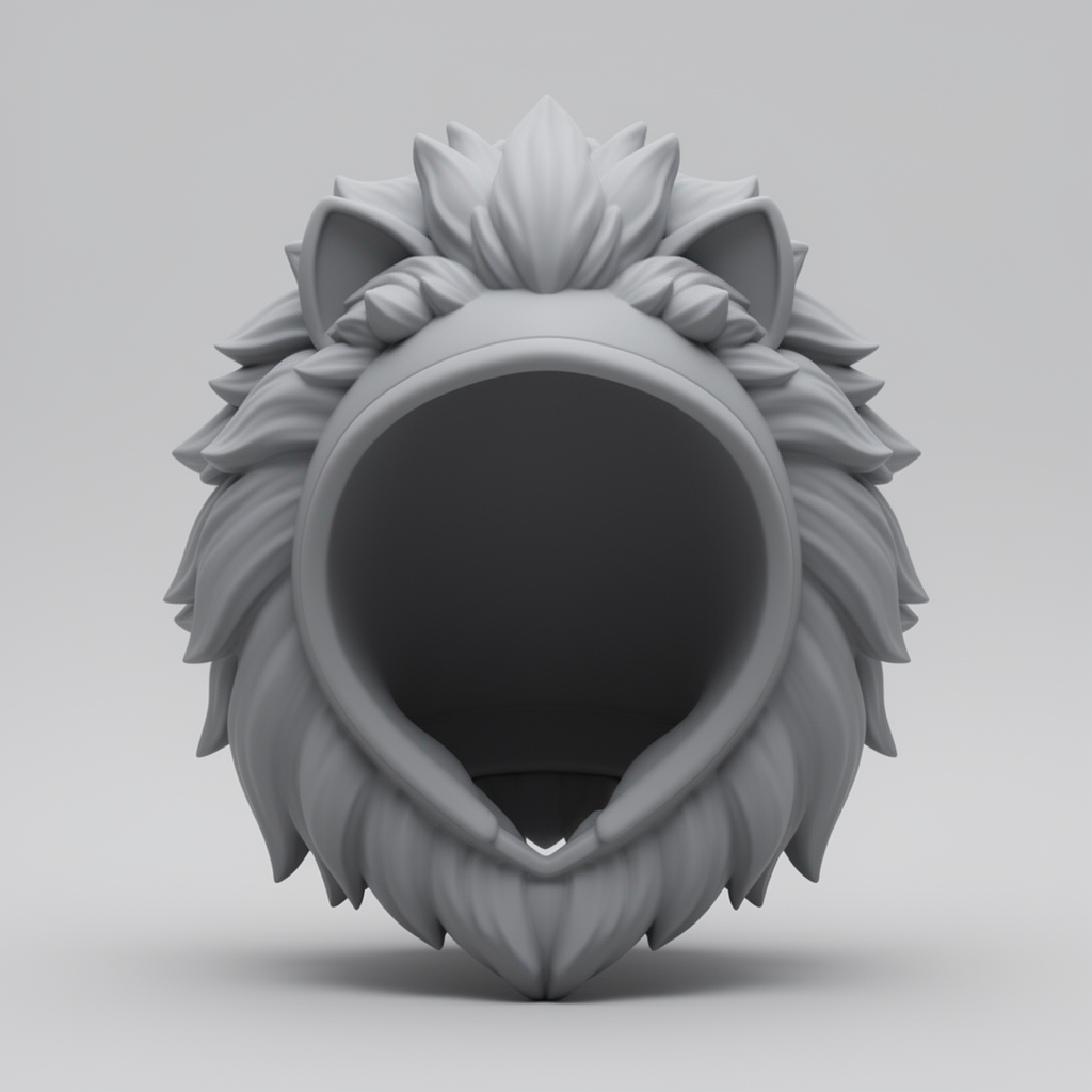 Lion Mane Hoodie free 3D printable STL