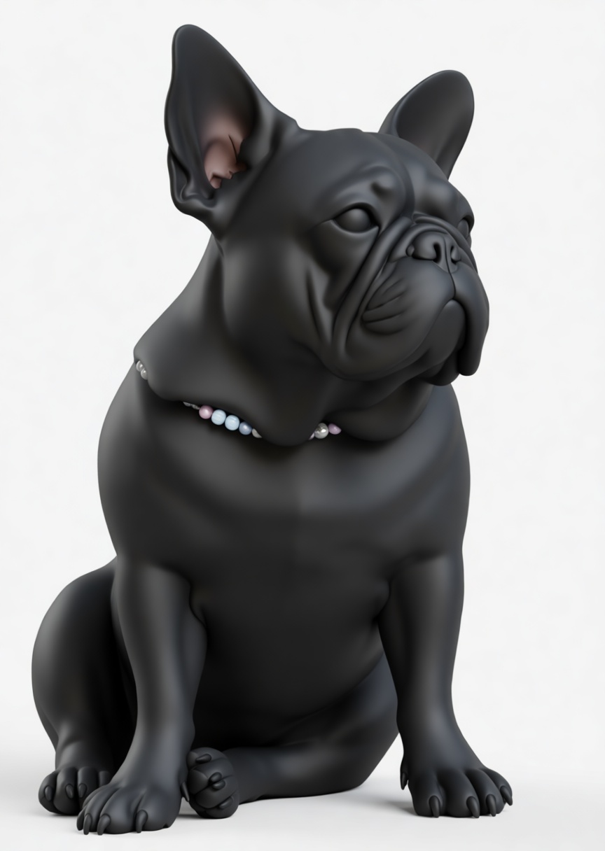 French Bulldog Figurine free 3D printable STL