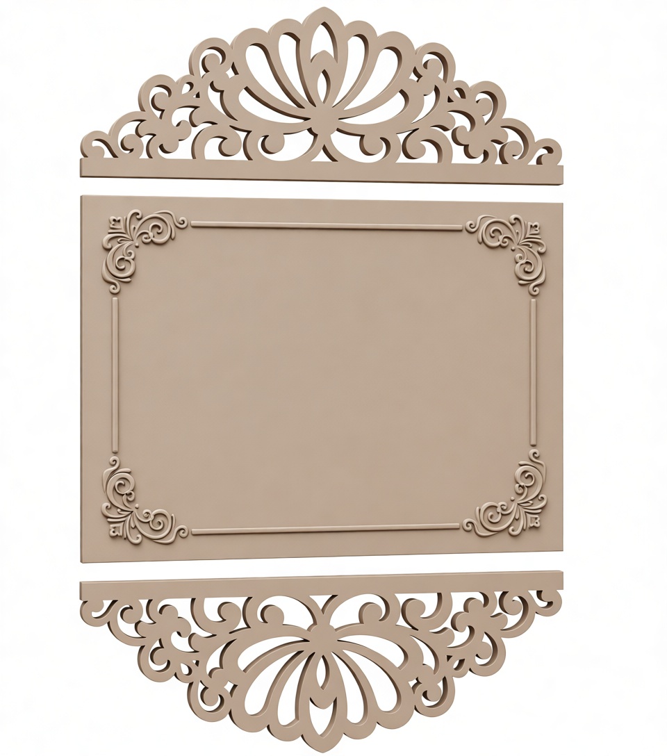 Ornate Decorative Plaque free 3D printable STL