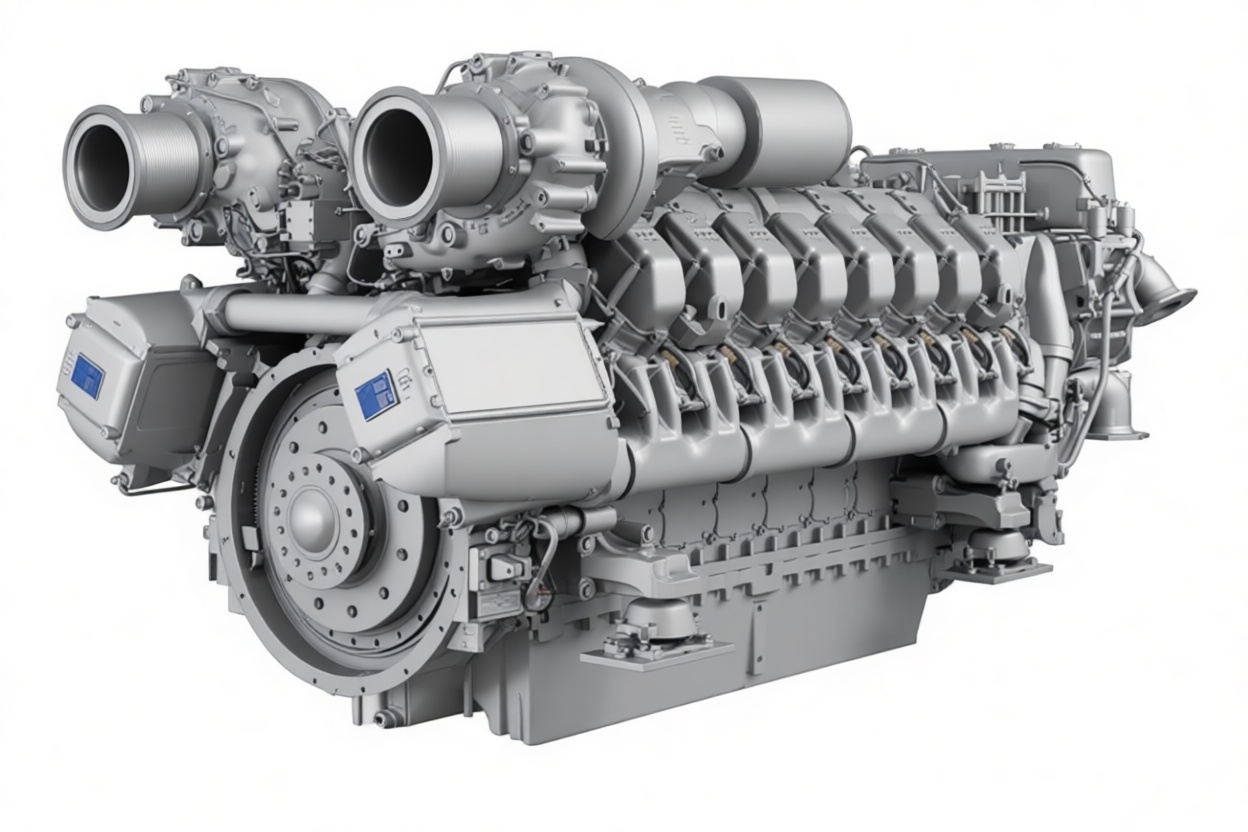 MTU 4000 Diesel Engine Model free 3D printable STL