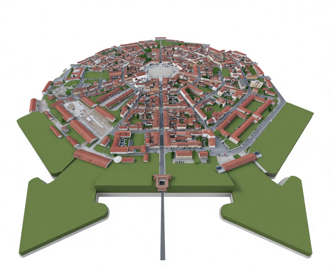 Palmanova Fortress Model free 3D printable STL