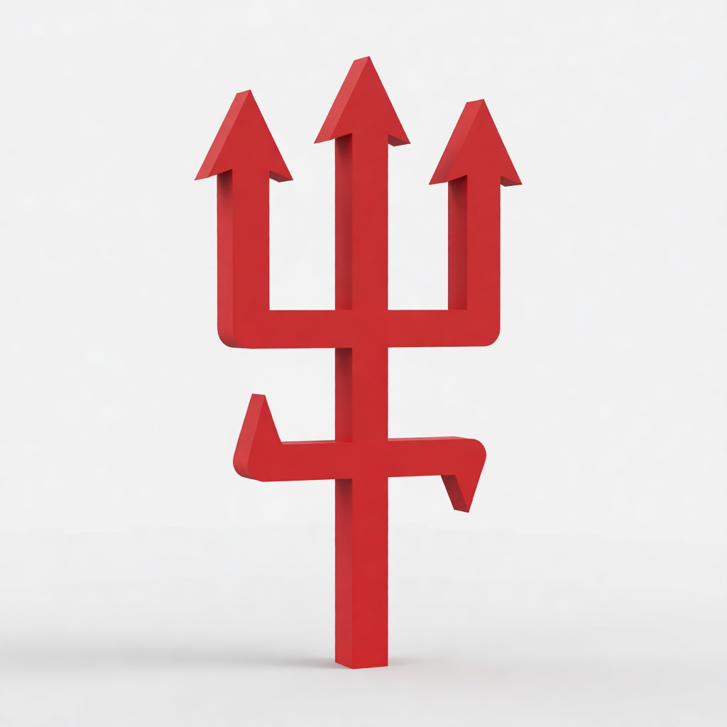 Devil's Trident Sculpture free 3D printable STL