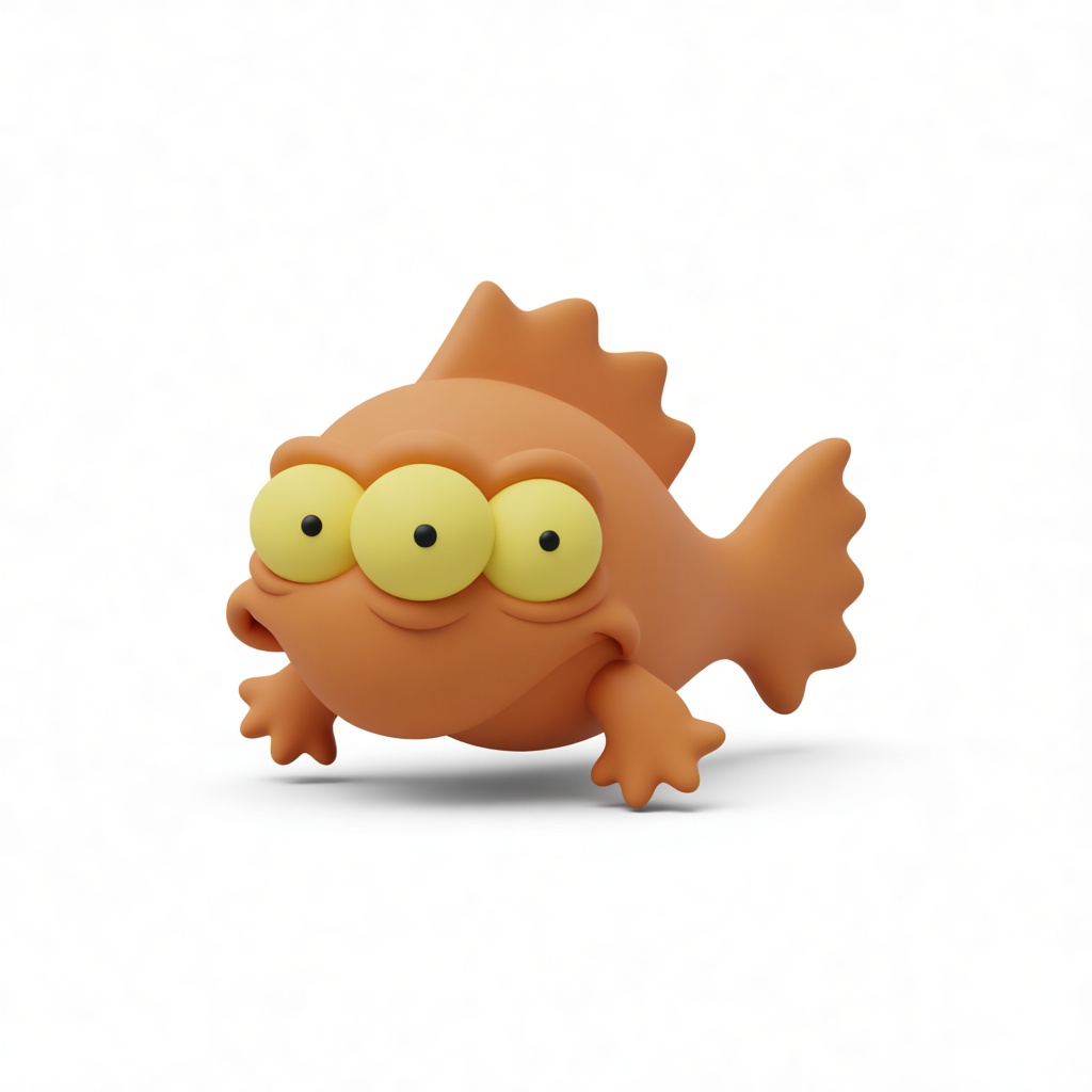 Blursed Goldfish Figurine free 3D printable STL