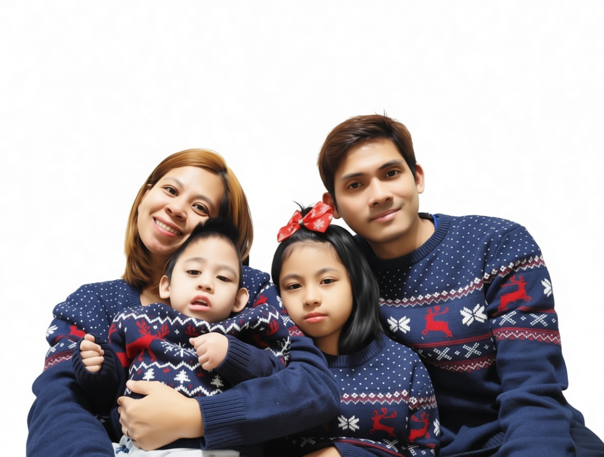 Family Christmas Sweater Photo free 3D printable STL