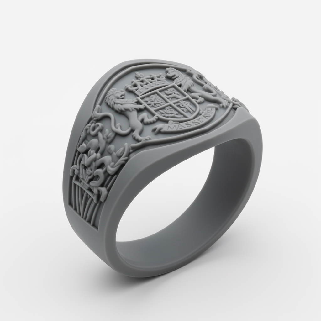 Massey Family Crest Ring free 3D printable STL