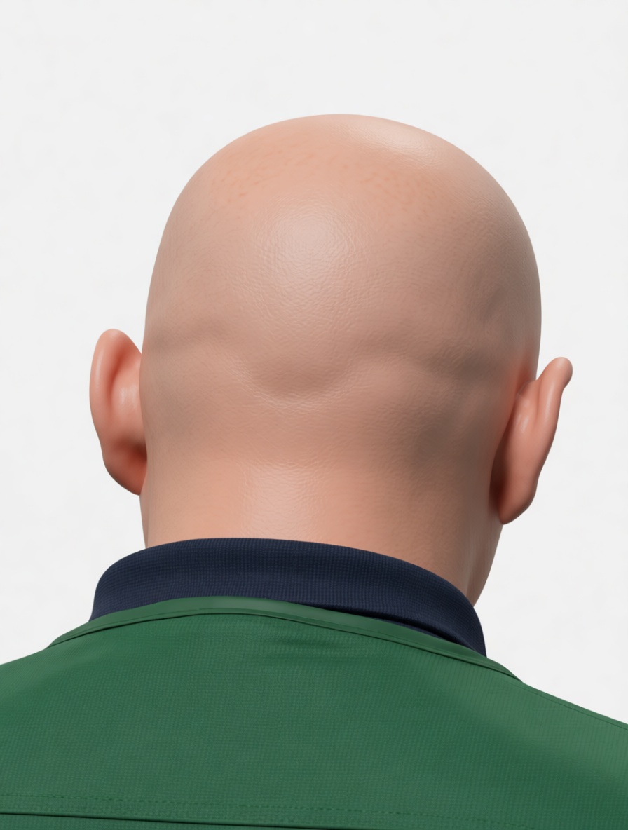 Bald Man Head Model free 3D printable STL