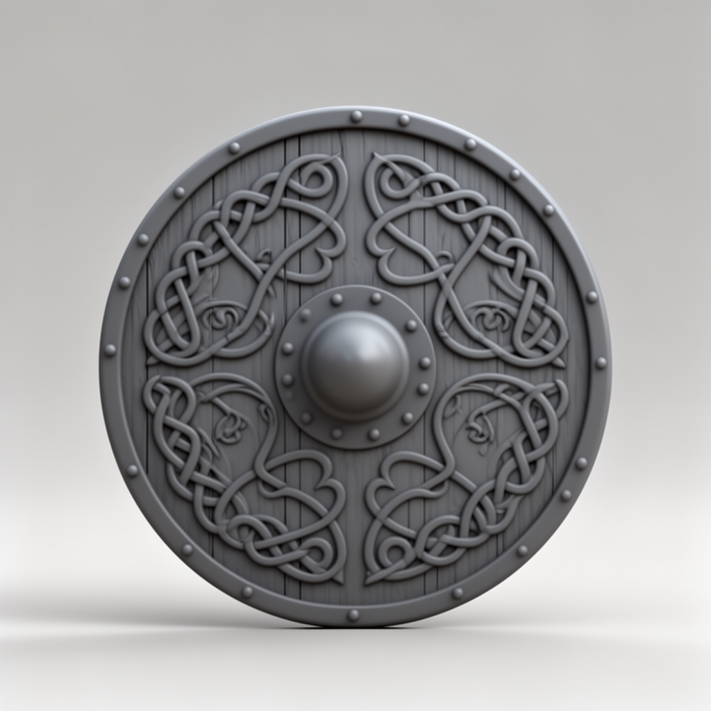 Viking Shield Figurine free 3D printable STL