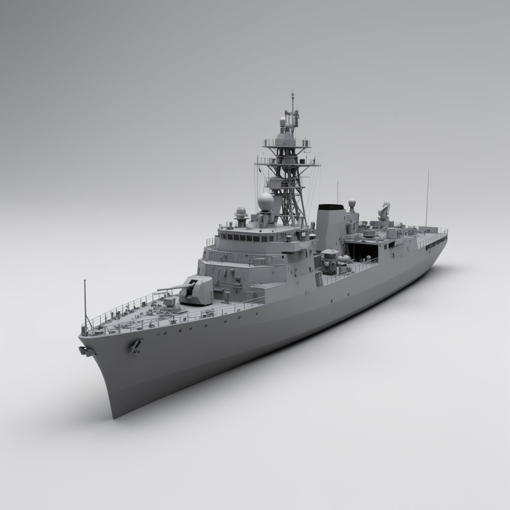 Bremen Class Frigate Model free 3D printable STL