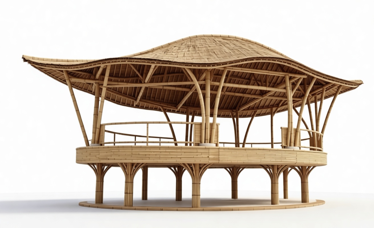Bamboo Pavilion Model free 3D printable STL