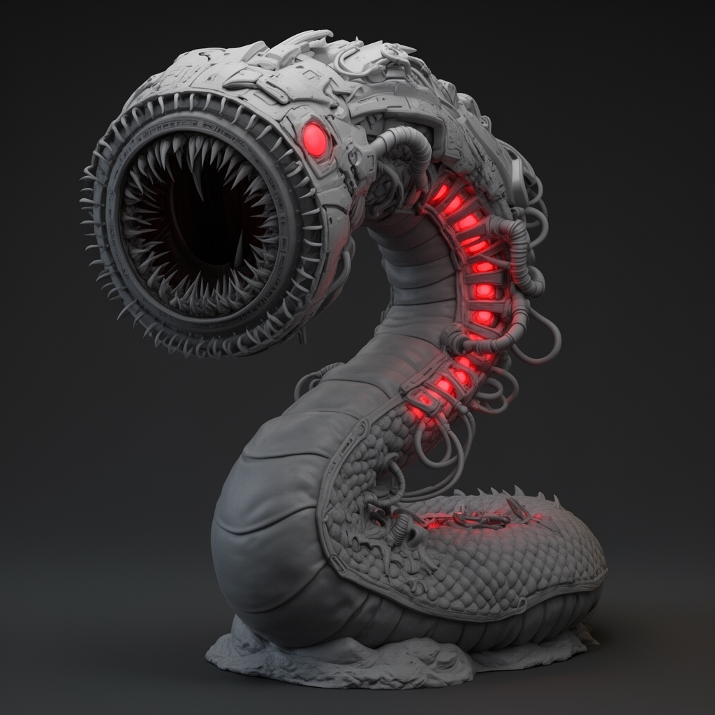 Chrome Mawloc Figurine free 3D printable STL
