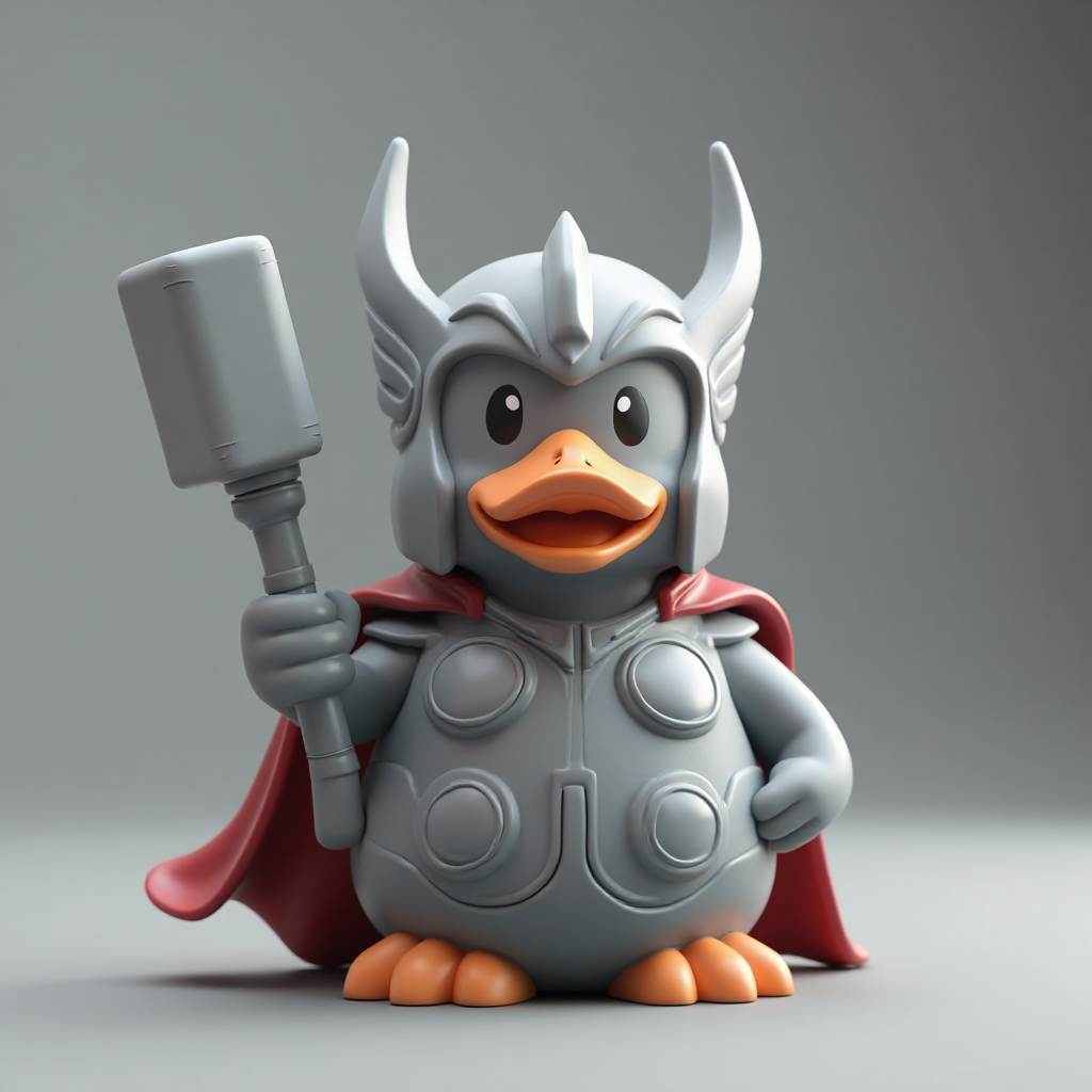 Thor Rubber Duck Figurine free 3D printable STL