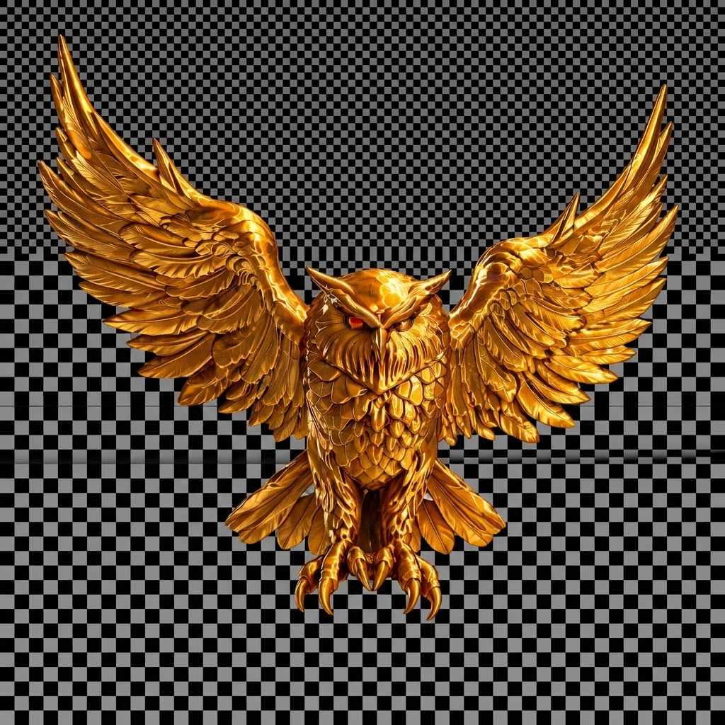 Golden Owl Figurine free 3D printable STL