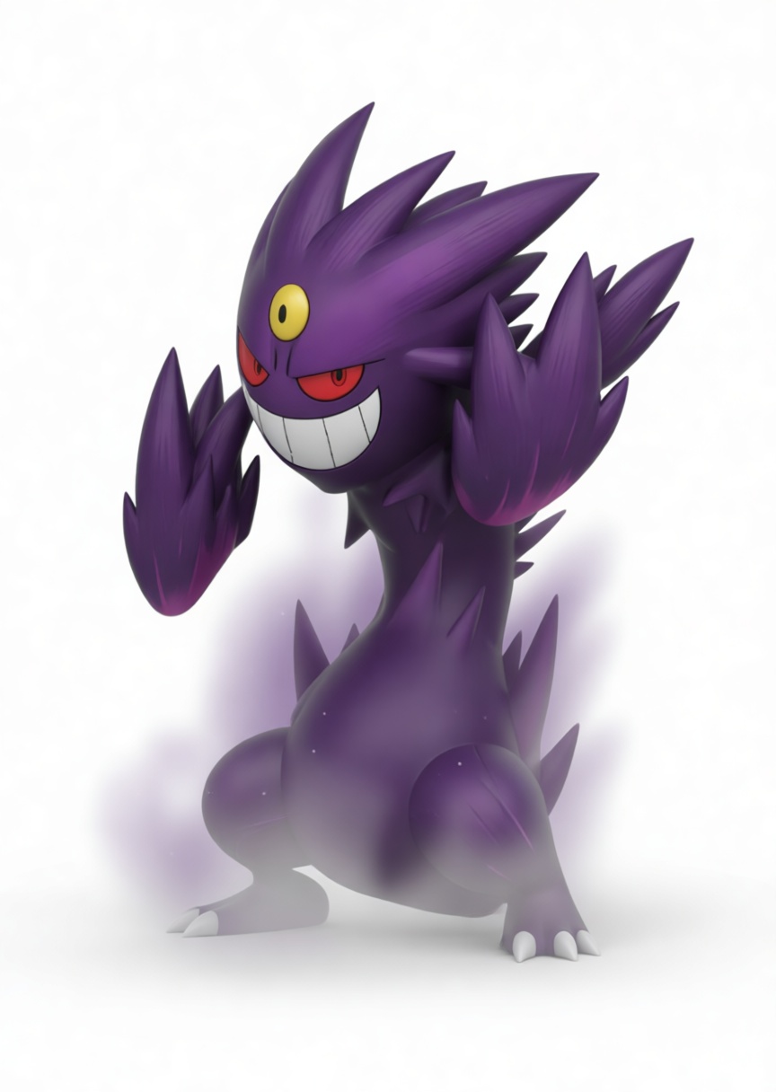 Mega Gengar Figurine free 3D printable STL