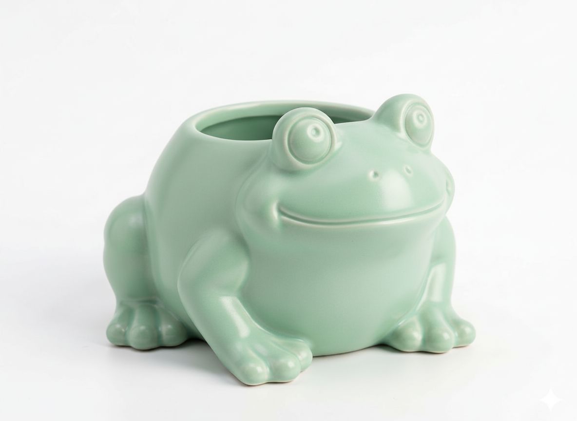 Smiling Frog Planter free 3D printable STL