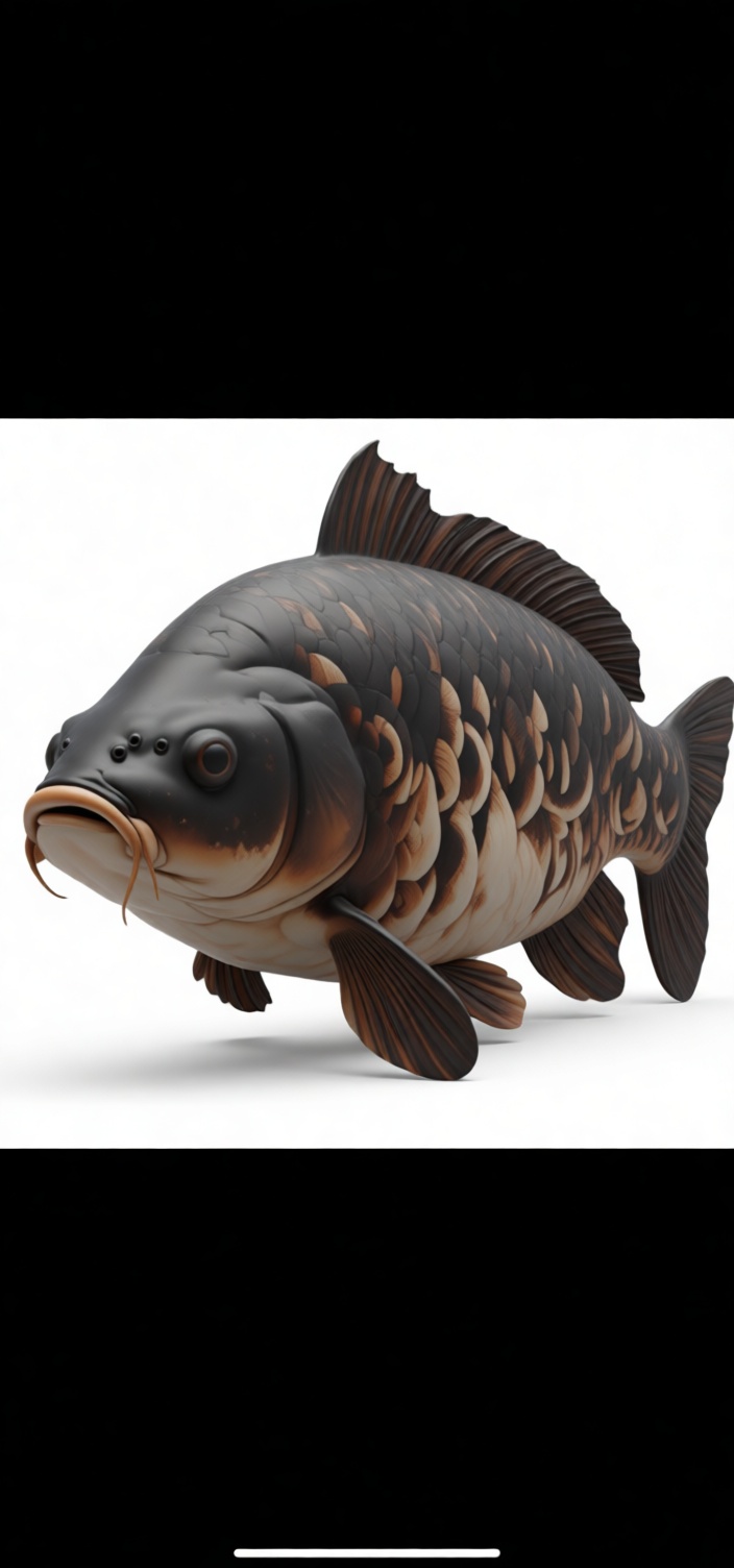 Common Carp Figurine free 3D printable STL