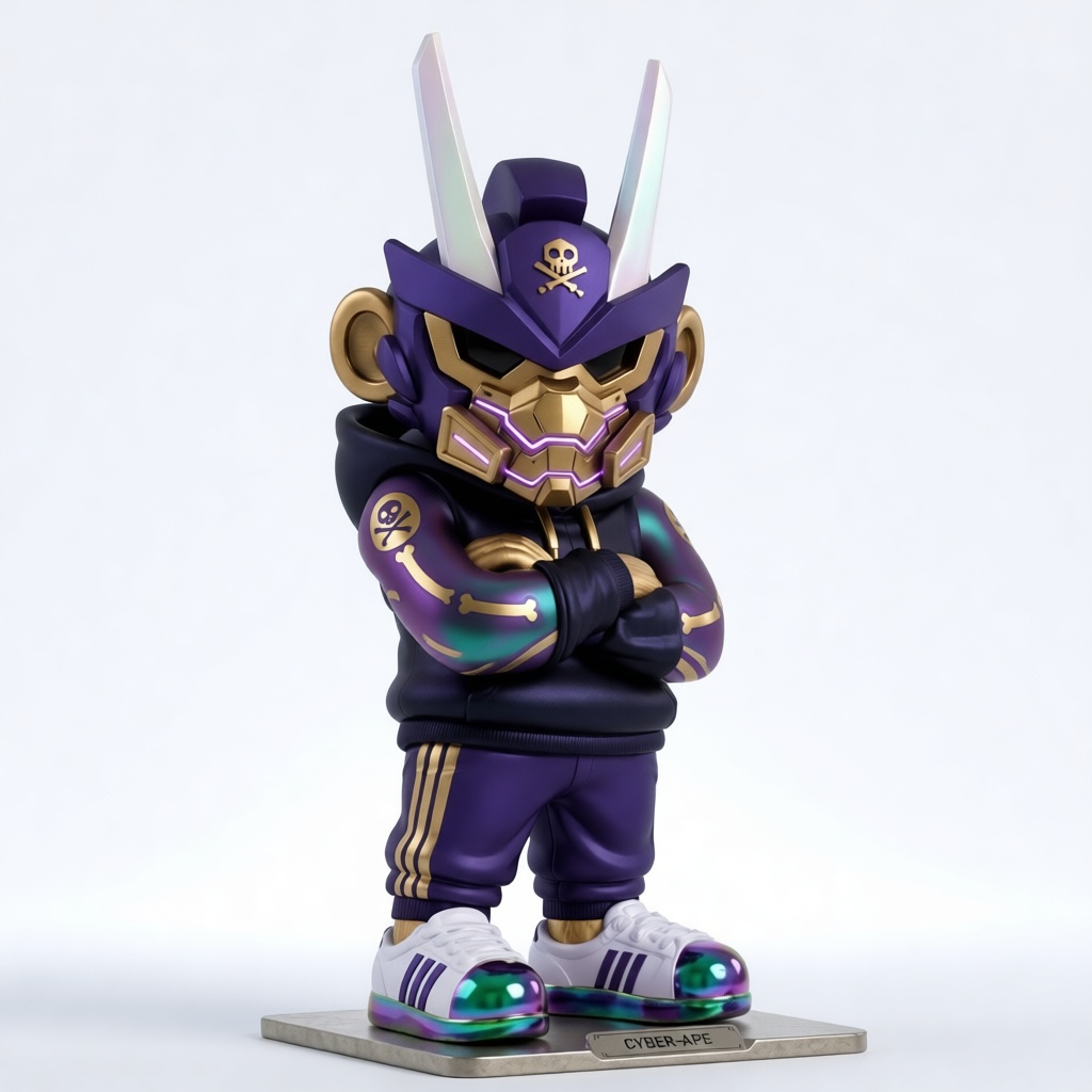 Cyber Ape Figurine free 3D printable STL