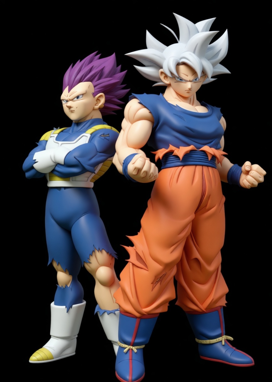 Goku and Vegeta Figurines free 3D printable STL