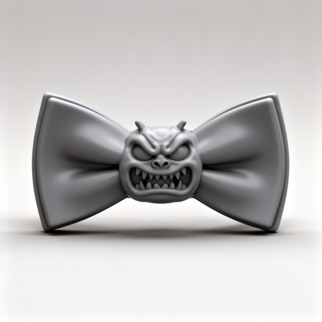 Monster Face Bowtie free 3D printable STL