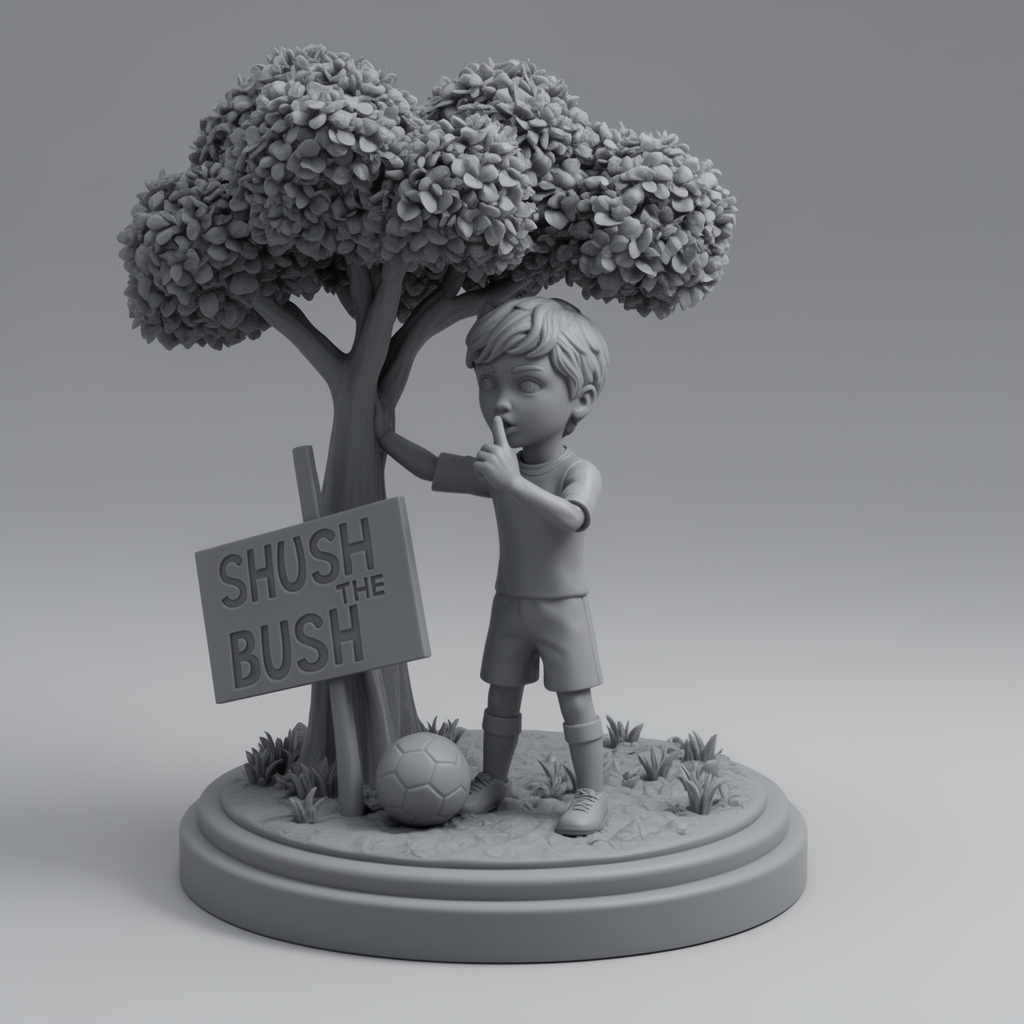 Young Footballer Figurine free 3D printable STL