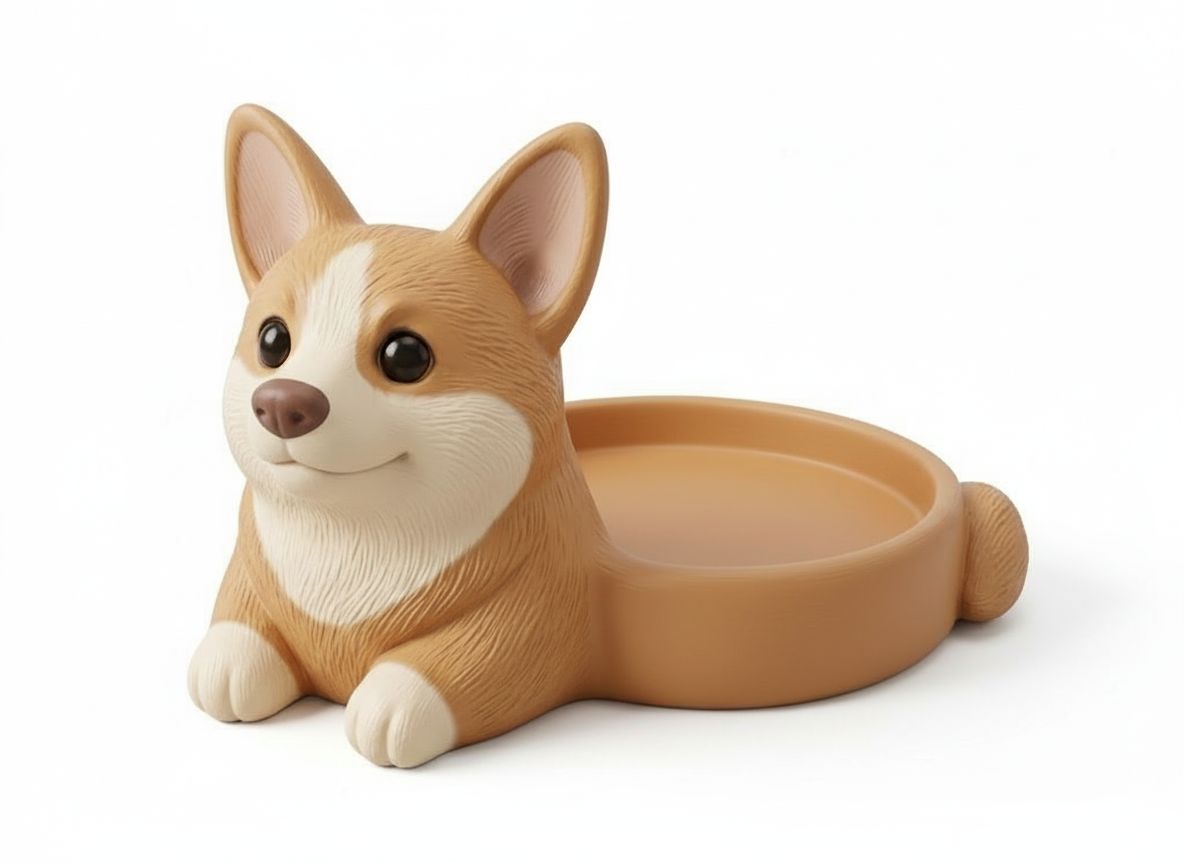 Corgi Puppy Tray free 3D printable STL