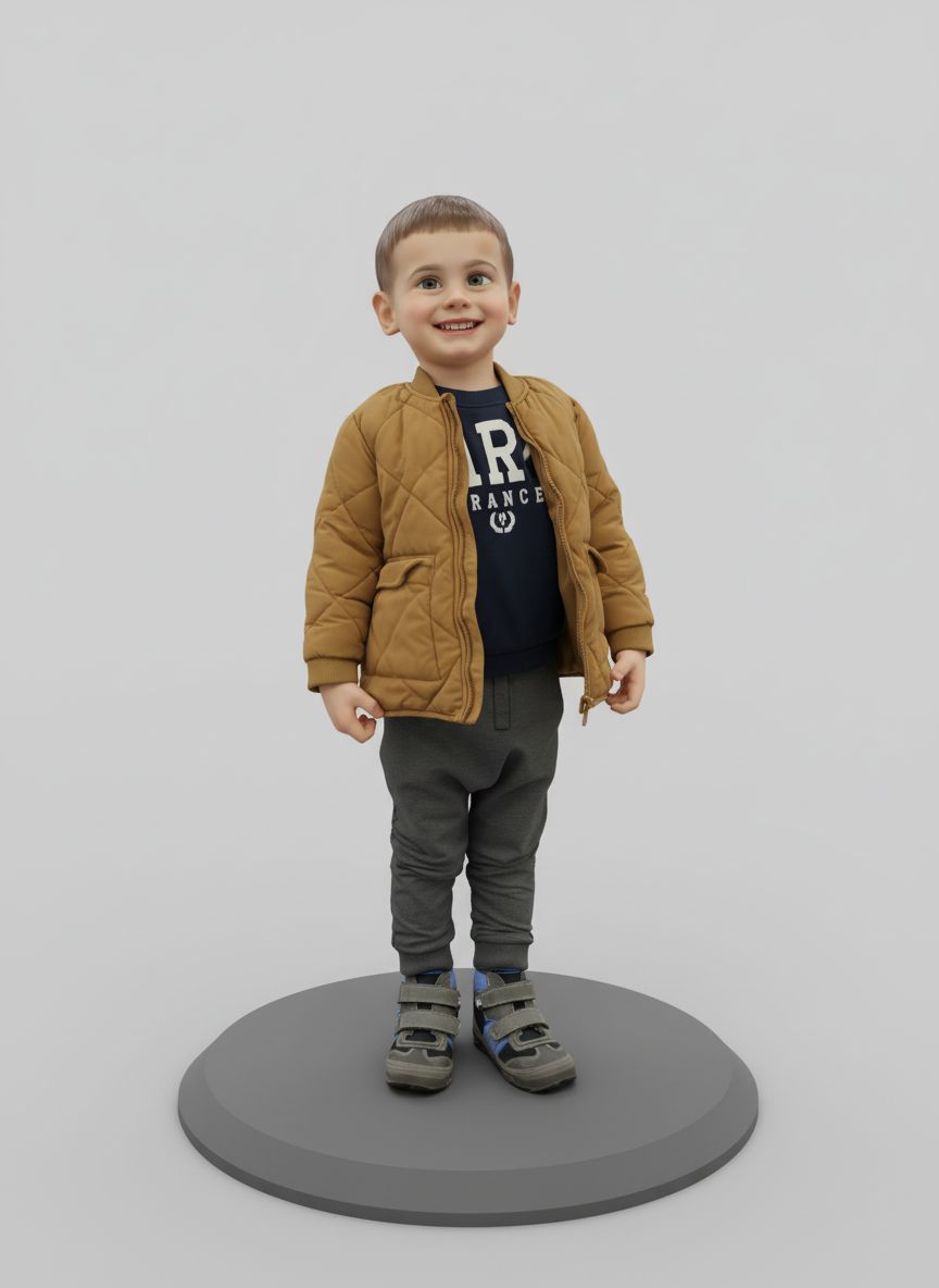 Smiling Child Figure free 3D printable STL