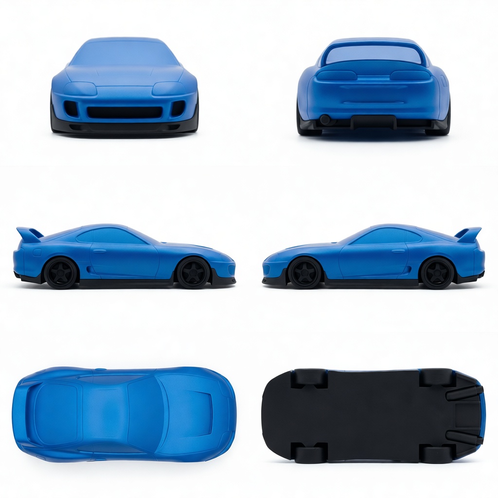Toyota Supra MK4 Model free 3D printable STL