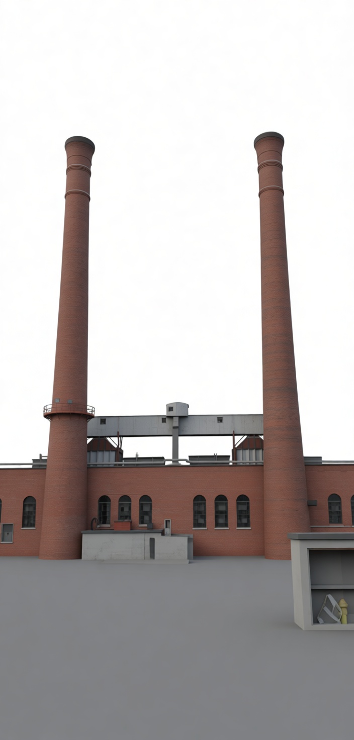 Industrial Chimneys Model free 3D printable STL
