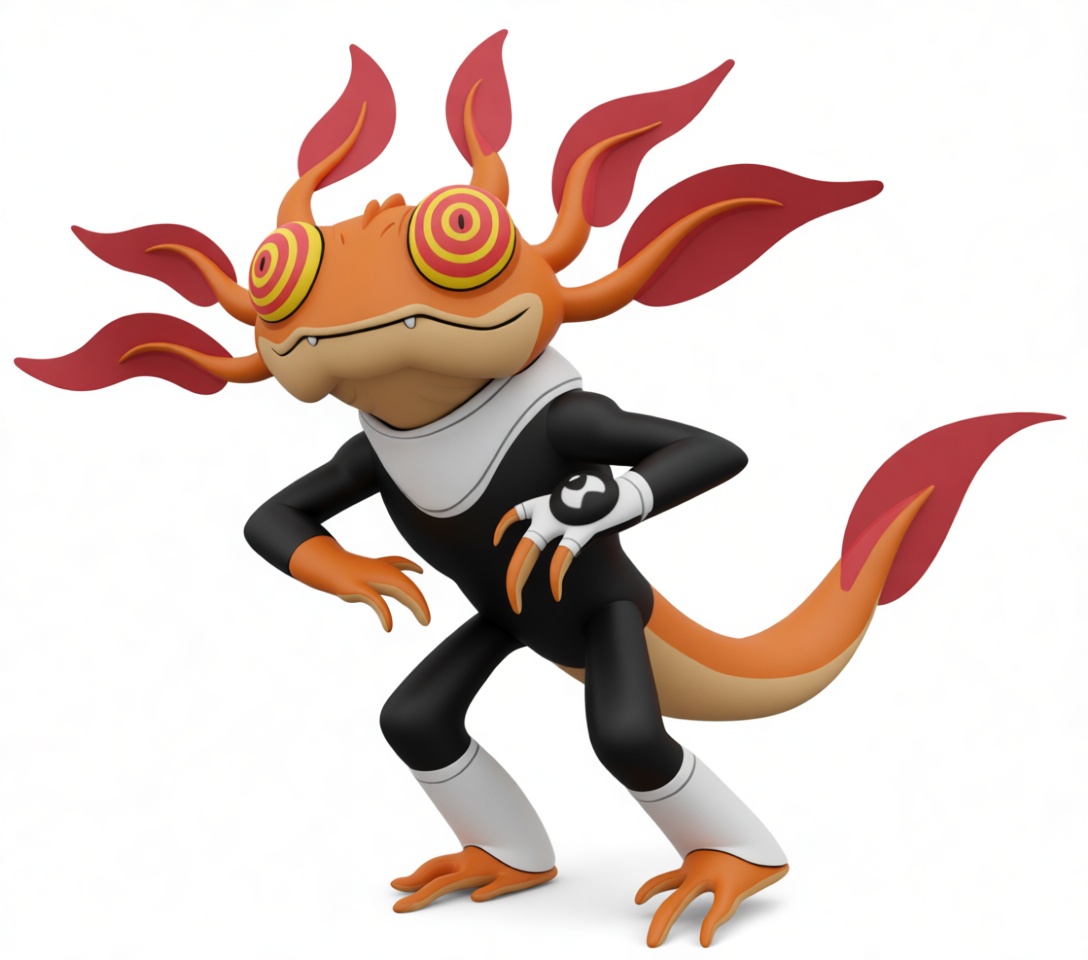 Axolotl Warrior Figurine free 3D printable STL