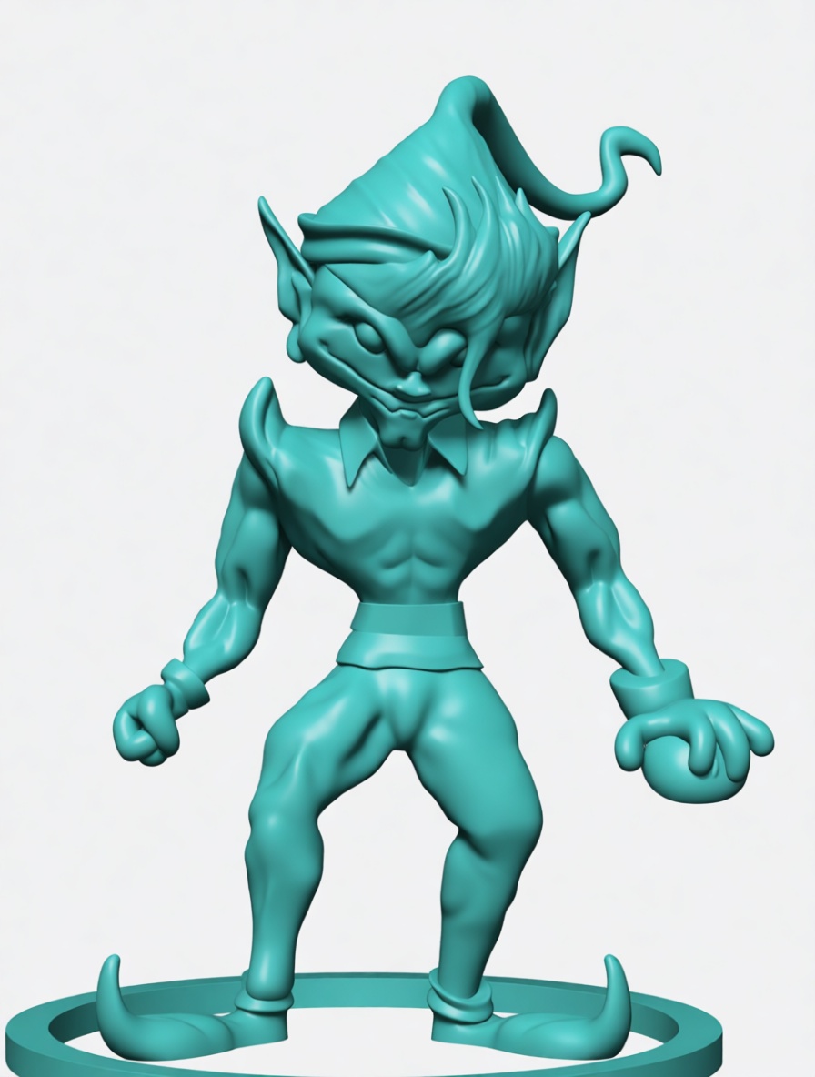 Goblin Warrior Figurine free 3D printable STL