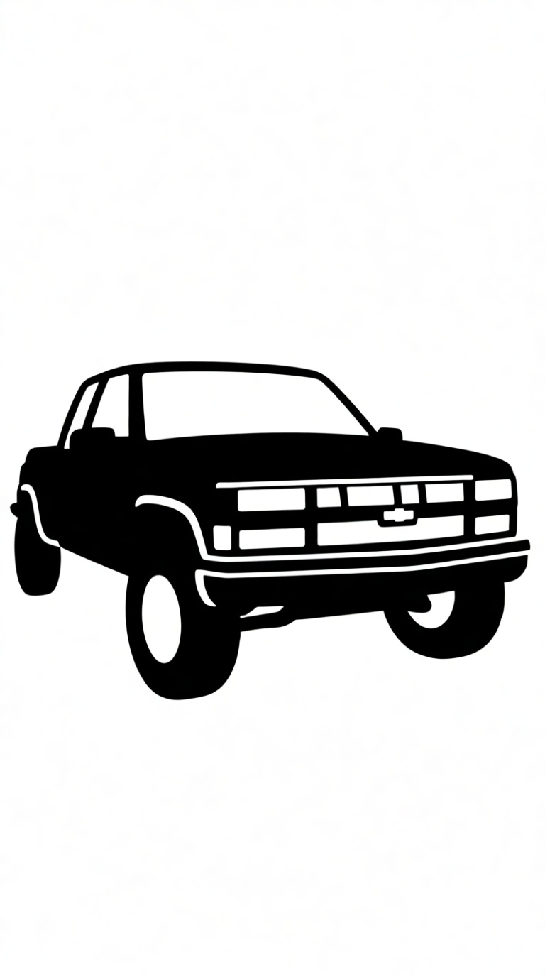 Chevrolet S10 Pickup Model free 3D printable STL