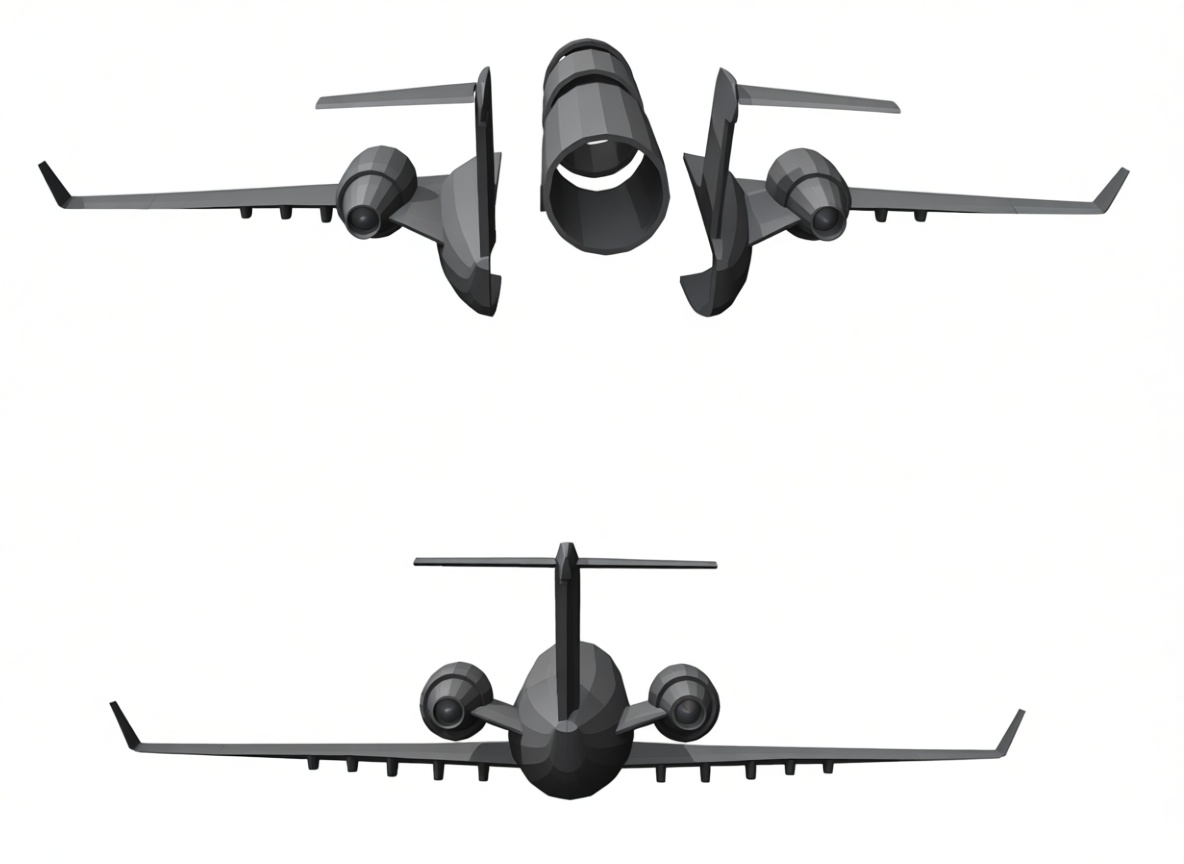 Bombardier Challenger 300 Model free 3D printable STL