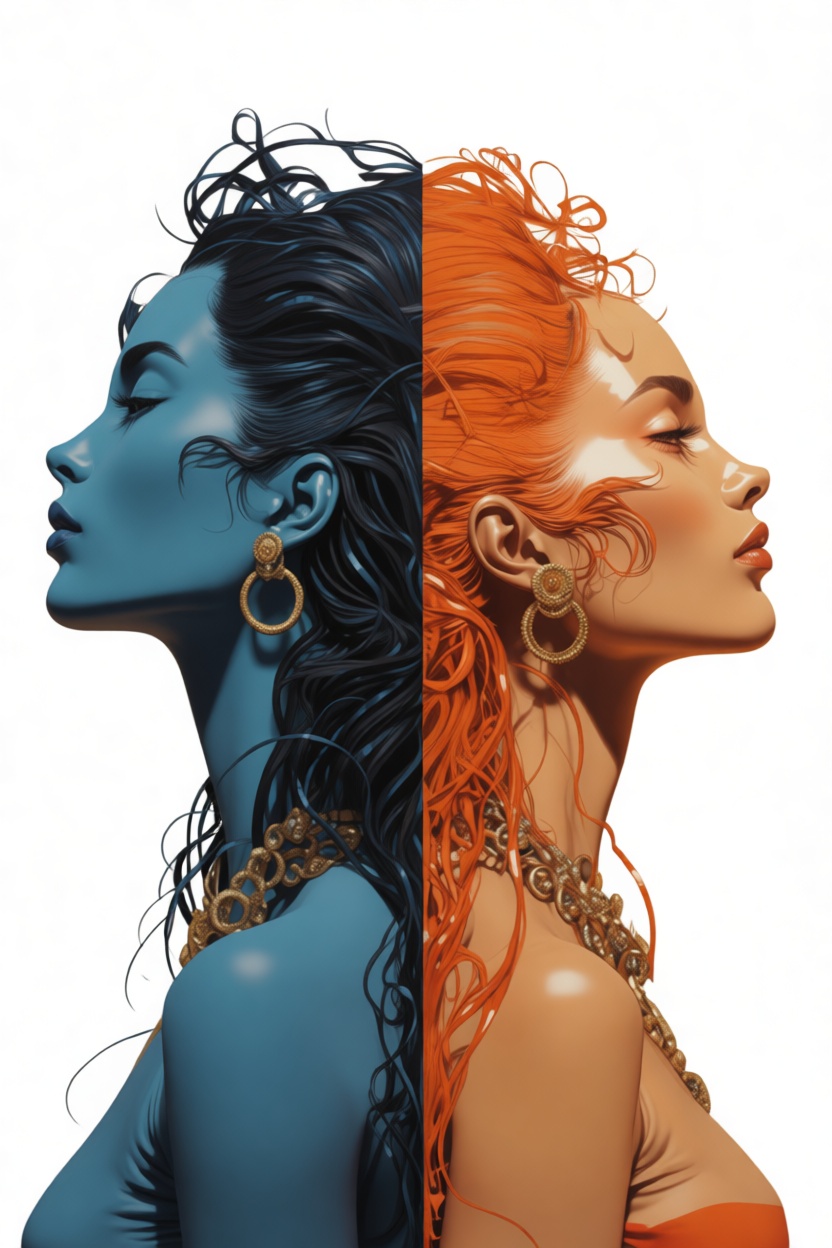 Dual Profile Female Busts free 3D printable STL