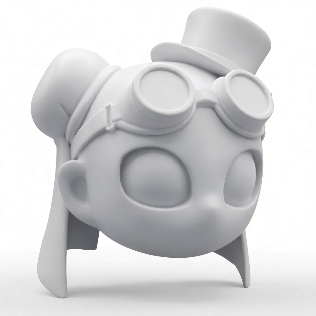 Steampunk Girl Bust free 3D printable STL