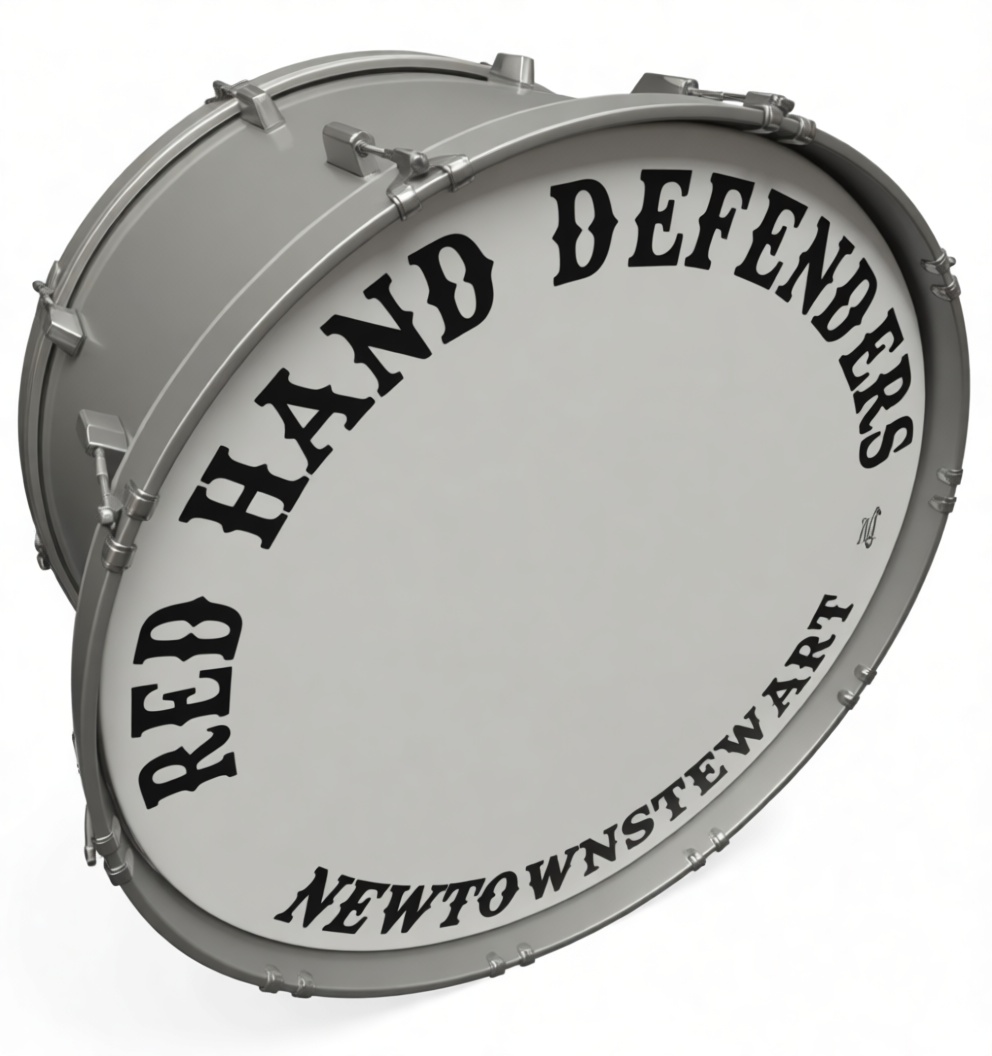 Red Hand Defenders Bass Drum free 3D printable STL