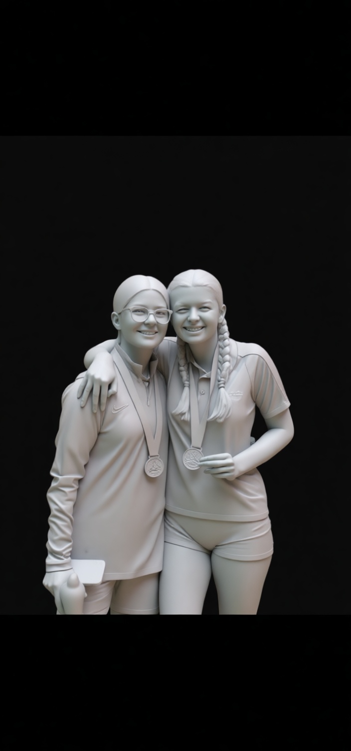 Female Athletes Figurine free 3D printable STL