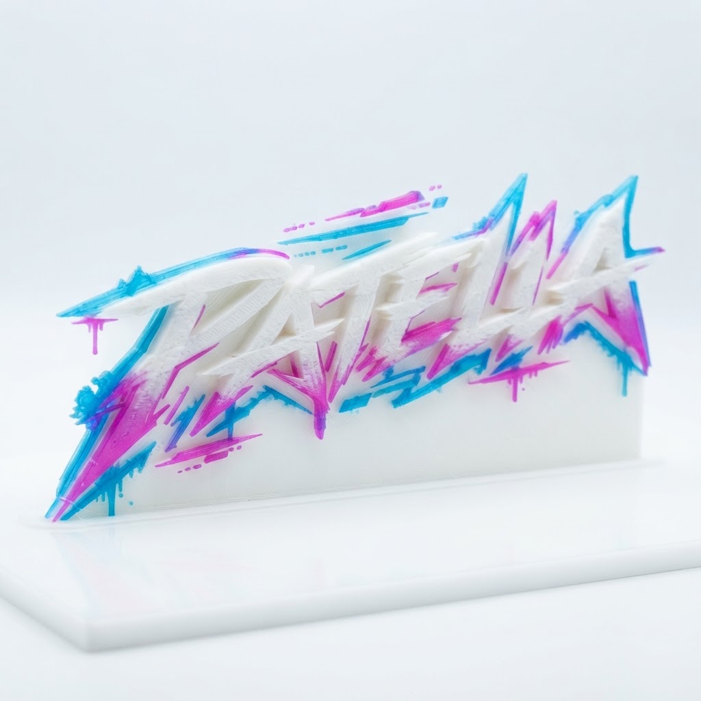 DARELLA Graffiti Sign free 3D printable STL