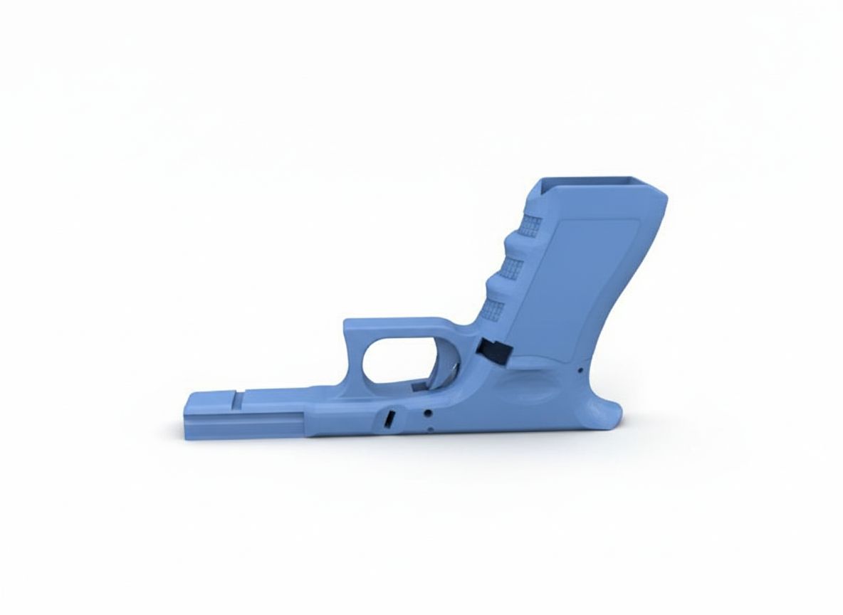 3D Model of Handgun free 3D printable STL