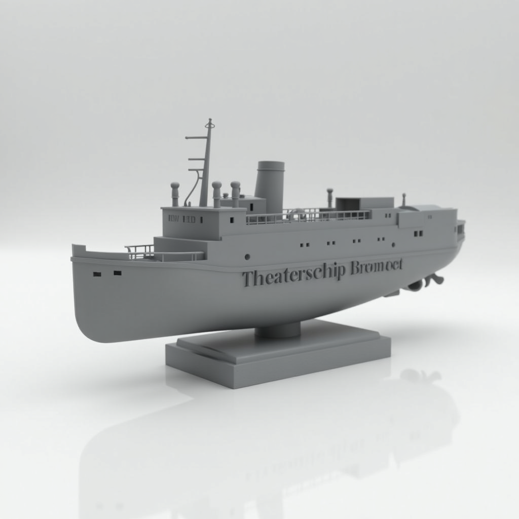 Theaterschiff Bremen Model free 3D printable STL