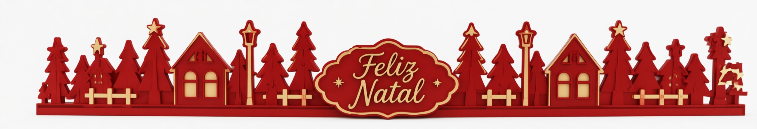 Feliz Natal Decorative Sign free 3D printable STL