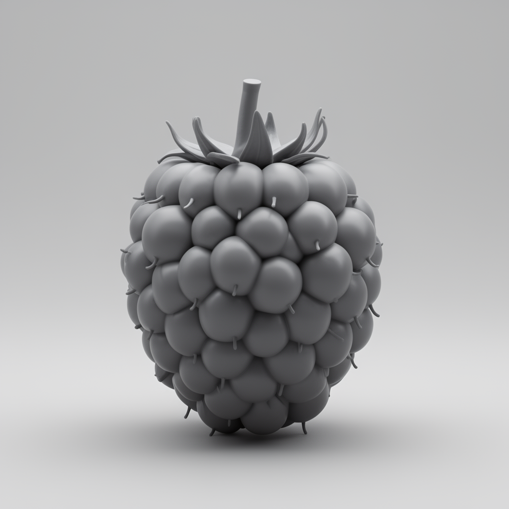 Juicy Blackberry Figurine free 3D printable STL