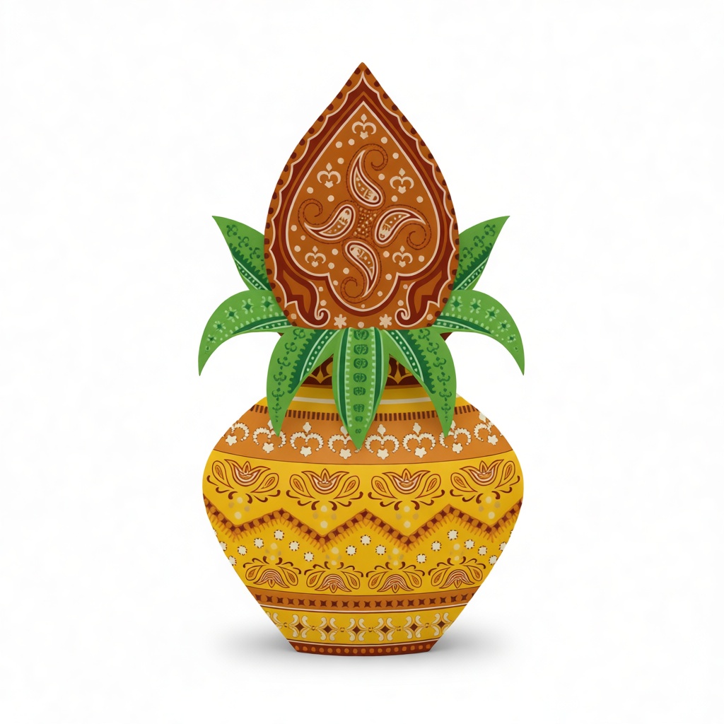 Kalash Decorative Pot free 3D printable STL