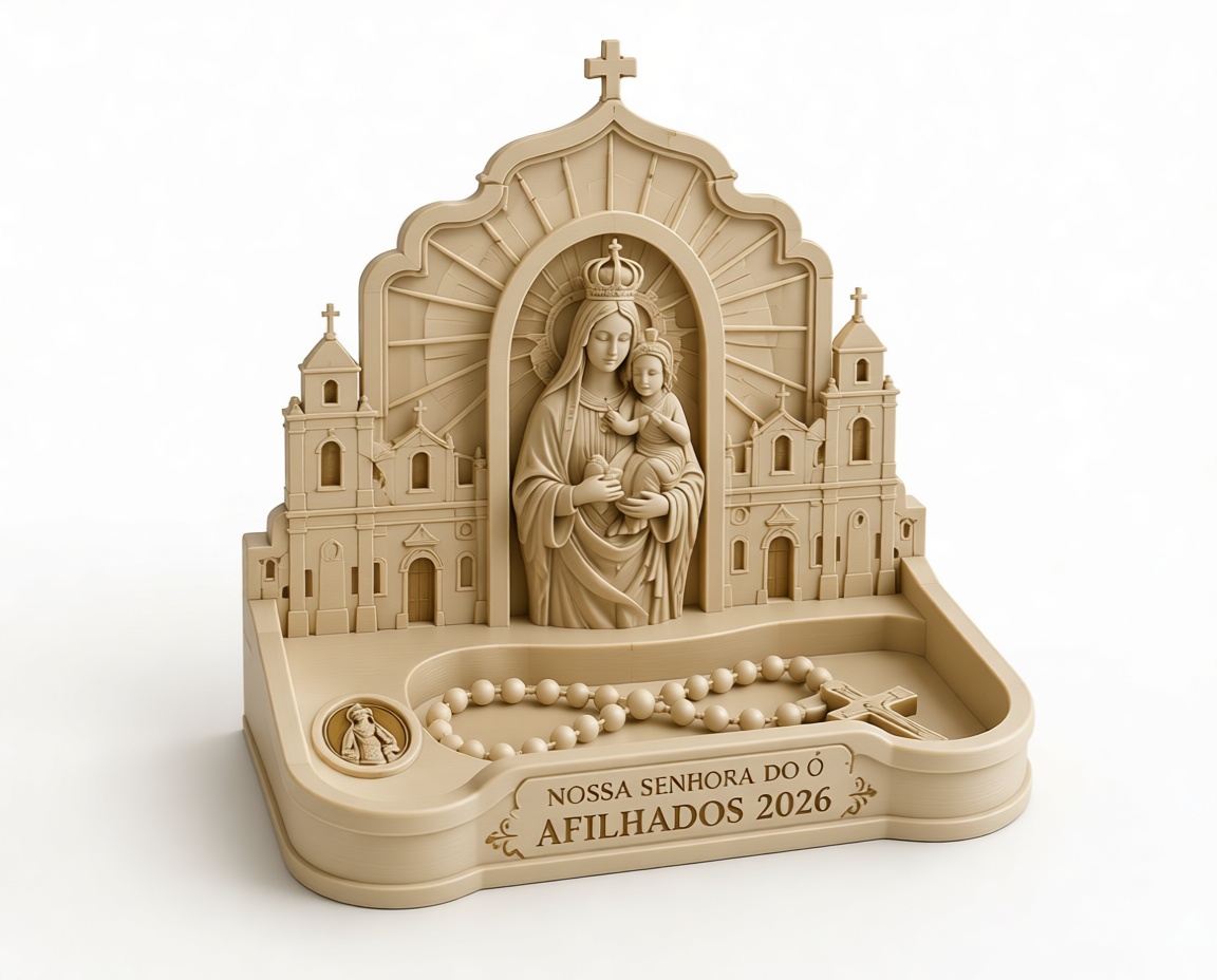 Nossa Senhora do Ó Statue free 3D printable STL